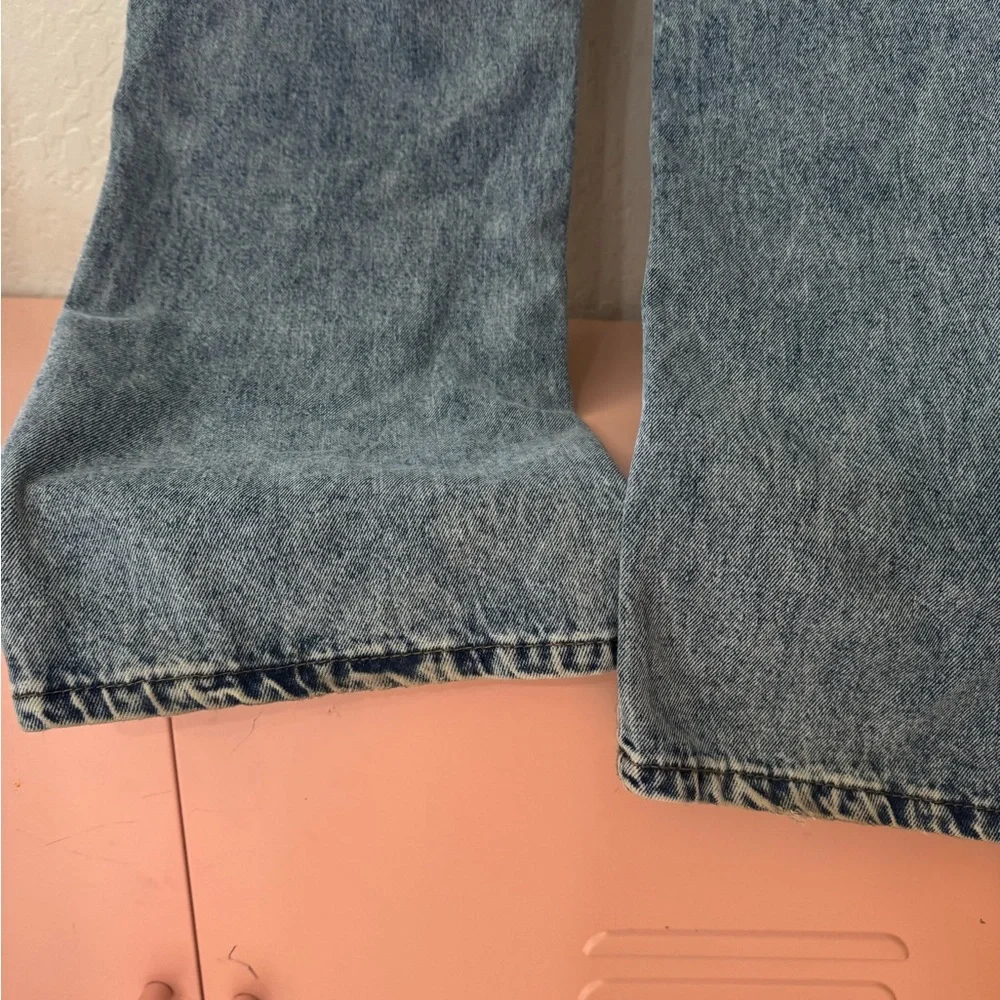 Love Soho size 0 wide leg pink bow denim jeans - Picture 7 of 7